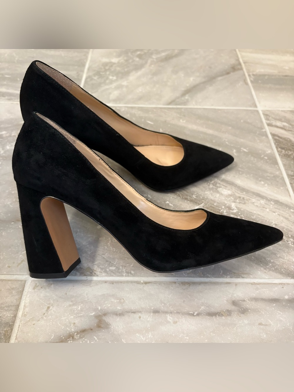 Vince Camuto Black Suede Heels